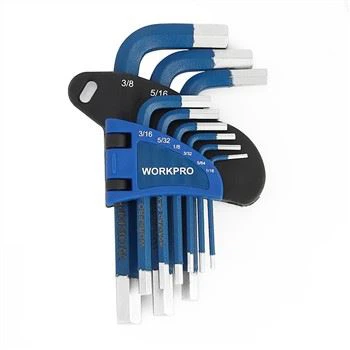 Set di chiavi esagonali con punta a sfera e braccio corto