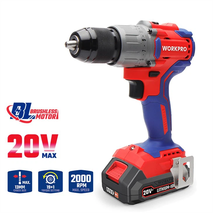 Set trapano senza spazzole a batteria da 20 V